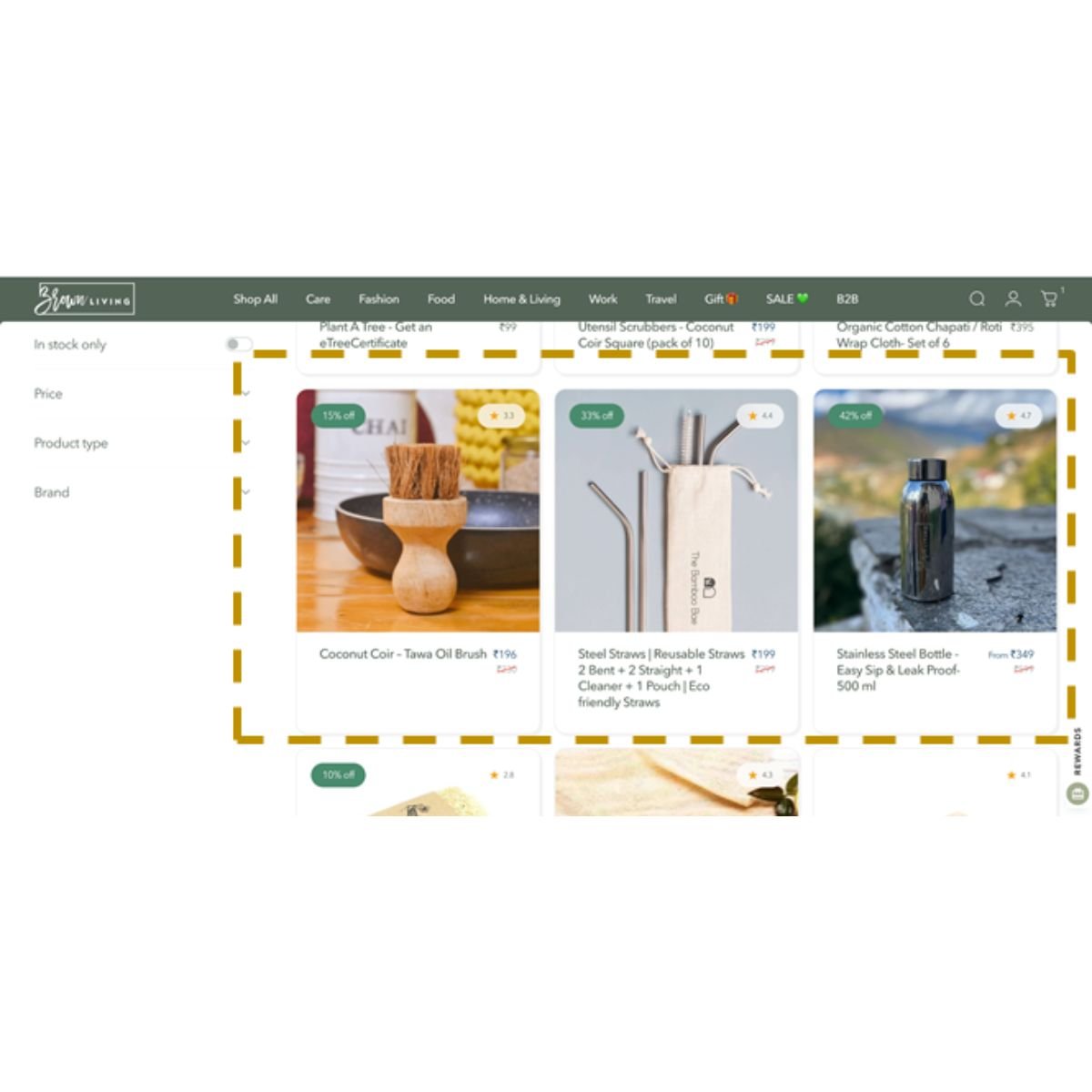 Featured Product on Sub Product Category Page - 2nd Row – Website Promotion Services on Brown Living™. SKU: BLCFG_FPSP_2. Img 1.