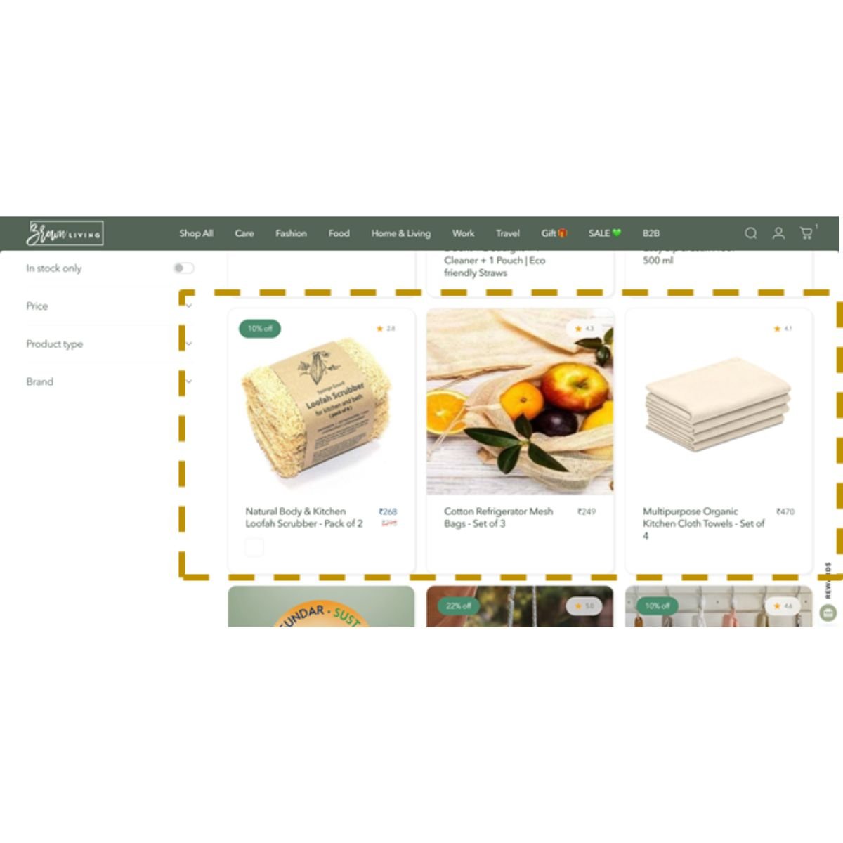 Featured Product on Sub Product Category Page - 3rd Row – Website Promotion Services on Brown Living™. SKU: BLCFG_FPSP_3. Img 1.