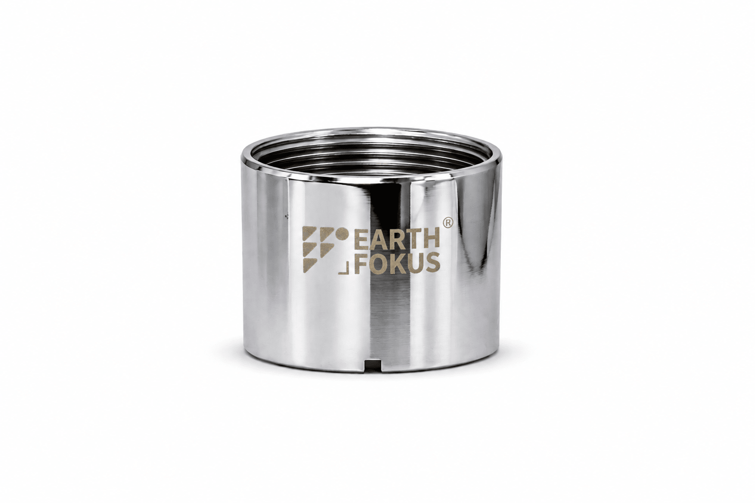 Female Thread Stainless Steel Aerator Housing Adapter – Water Saving Device on Brown Living™. SKU: WF-HS-F-P2n. Img 2.