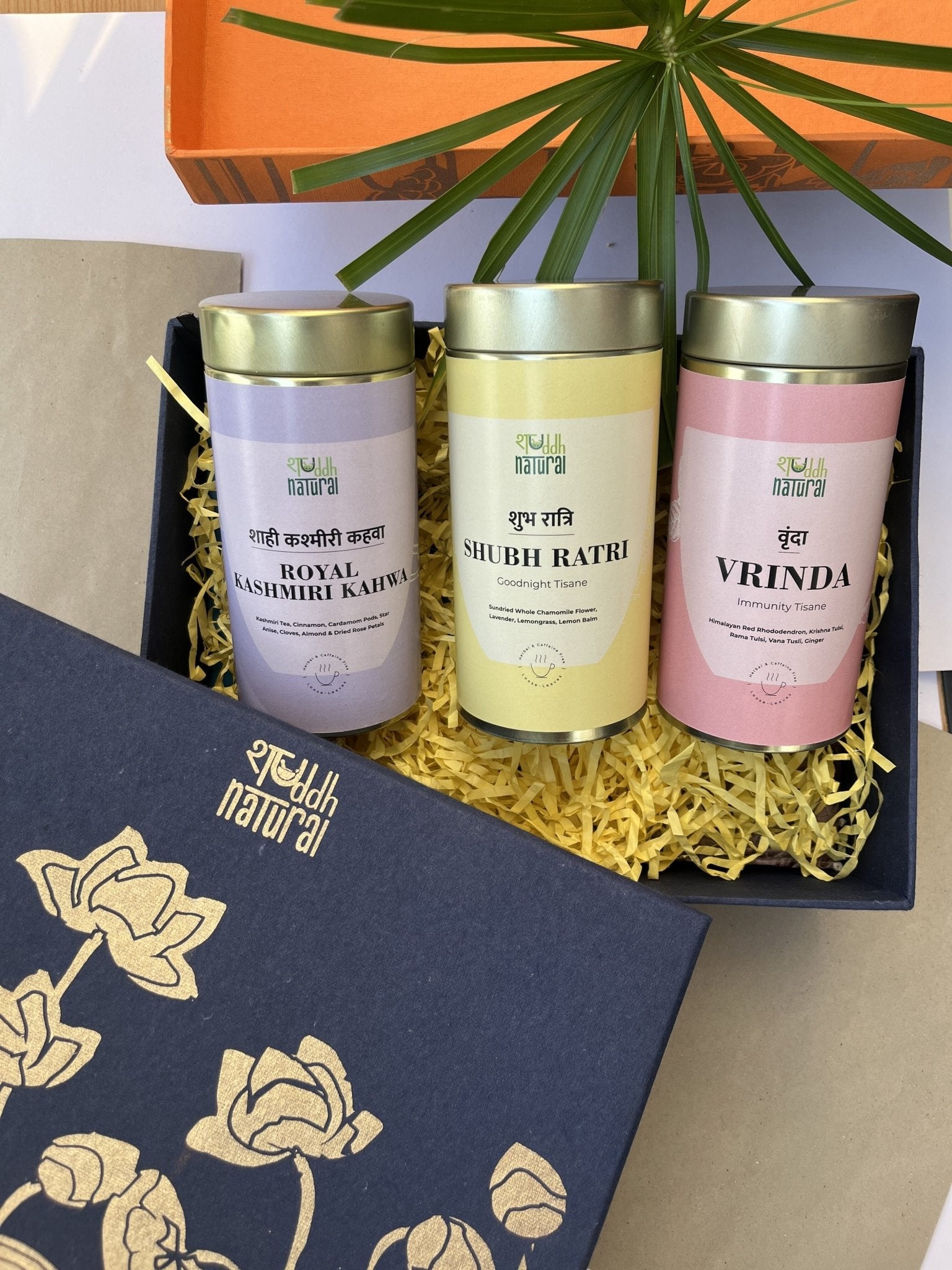 Festive Diwali Gift Hamper | Tisane I Set of 4 – Gift Hampers on Brown Living™. SKU: SNTB03. Img 4.