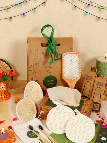 Festive Eco - Friendly Gift Hamper - Sustainable Gifting for All Occasion – Gift Hampers on Brown Living™. SKU: KOE021-FP1. Img 1.