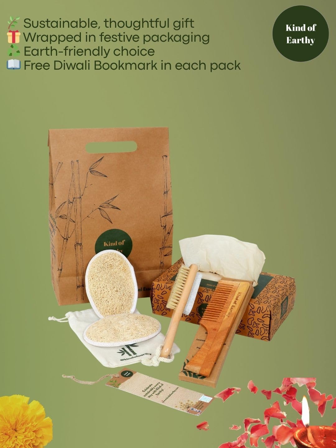 Festive Eco-Friendly Gift Hamper- Sustainable Gifting for All Occasion – Gift Hampers on Brown Living™. SKU: KOE021-FP3. Img 7.