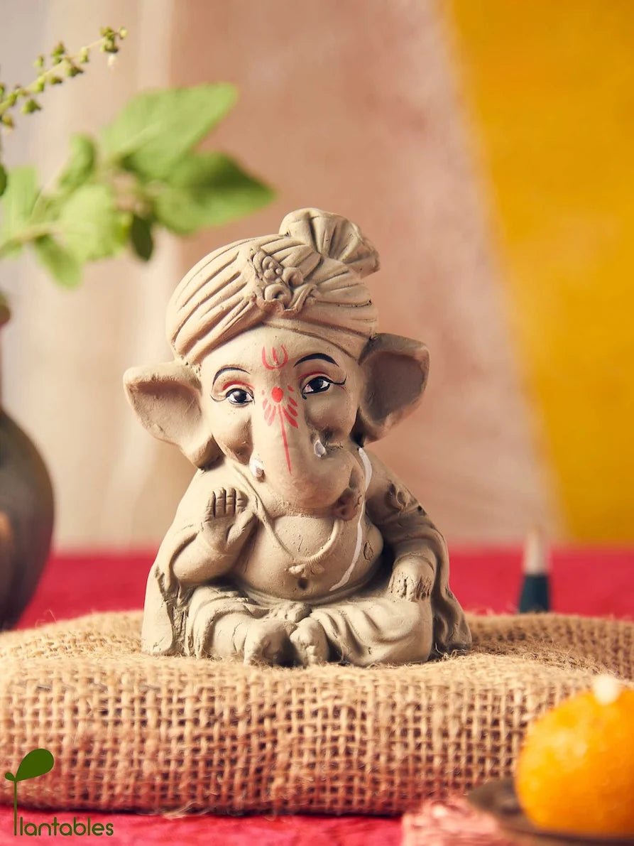 Festive Gift Box | Plantable Laxmi Ganesh | Incense Diwali I Set of 4 – Gift Hampers on Brown Living™. SKU: SNPGL03. Img 2.