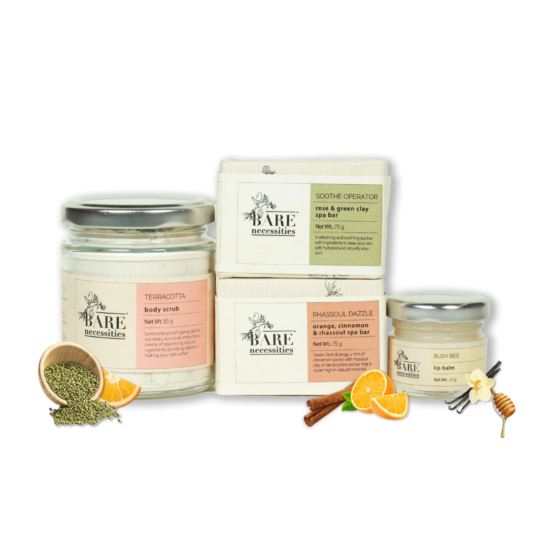 Festive Gift Bundle - Handmade Soap, Organic Scrub and Lip Balm – Gift Giving by Bare Necessities available on Brown Living™. . SKU: 044 - 02970 - P0023. Img 3.