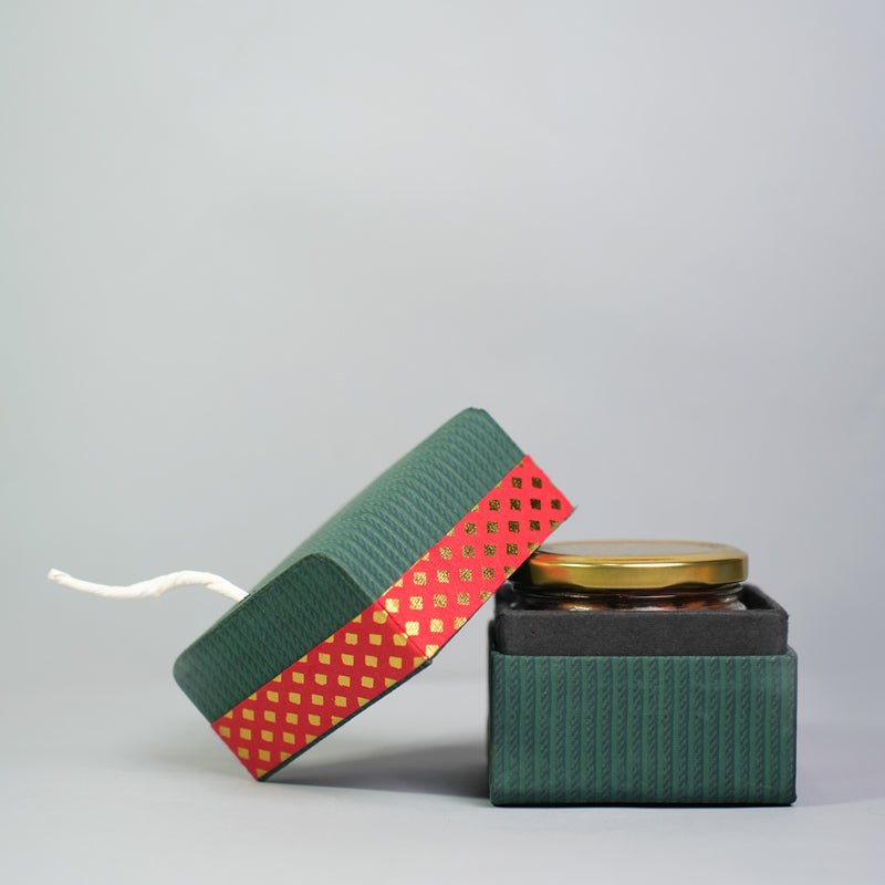 Festive Pataka Bomb Gift Box | Unique Diwali Gifting Idea – Baskets & Boxes on Brown Living™. SKU: MJ00109BX. Img 1.