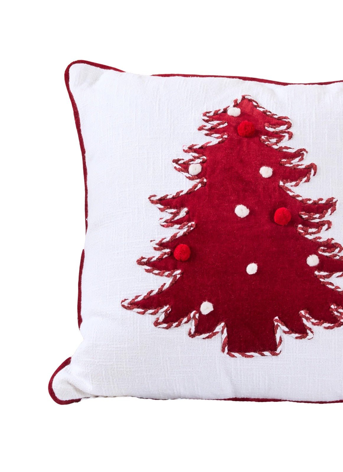 Festive Pine Charm Cushion | Holiday Inspired Decorative Cushion – Pillow on Brown Living™. SKU: SHLP-2671. Img 4.