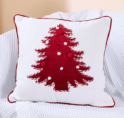 Festive Pine Charm Cushion | Holiday Inspired Decorative Cushion – Pillow on Brown Living™. SKU: SHLP-2671. Img 5.