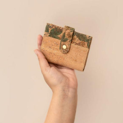 Finch Premium Printed Cork Strapped Unisex Wallet | Verified Sustainable by Brown Living™