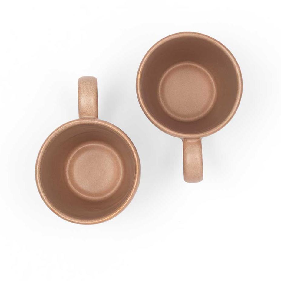 Fire Recycled Ceramic Mugs | Set of 2 | Verified Sustainable by Brown Living™