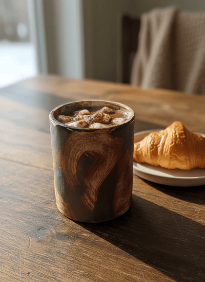 Fired Earth Kulladh – Set of 2 | Handcrafted Clay Tea Cups – Cups & Saucers on Brown Living™. SKU: CTS1_N. Img 3.