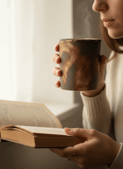 Fired Earth Kulladh – Set of 2 | Handcrafted Clay Tea Cups – Cups & Saucers on Brown Living™. SKU: CTS1_N. Img 2.