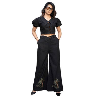 First Canvas Co - ord Set | Minimal & Stylish Women’s Outfit – Womens Co - Ord Sets on Brown Living™. SKU: AAYU-0034. Img 8.