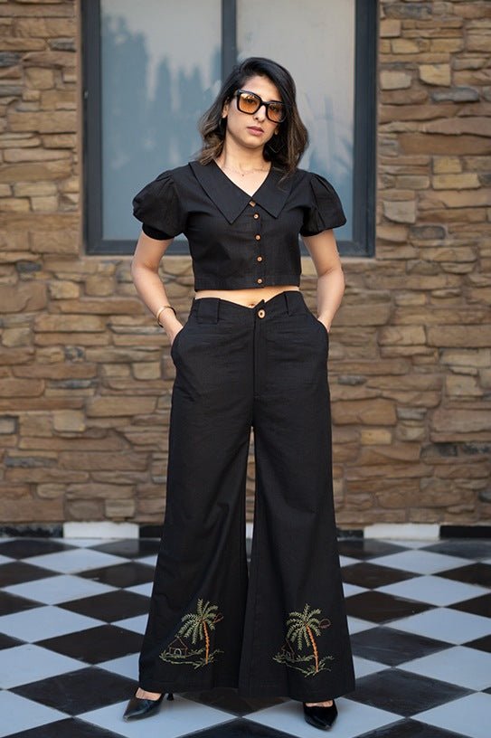 First Canvas Co - ord Set | Minimal & Stylish Women’s Outfit – Womens Co - Ord Sets on Brown Living™. SKU: AAYU-0054. Img 5.