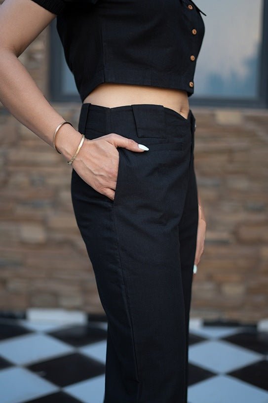 First Canvas Co - ord Set | Minimal & Stylish Women’s Outfit – Womens Co - Ord Sets on Brown Living™. SKU: AAYU-0054. Img 4.