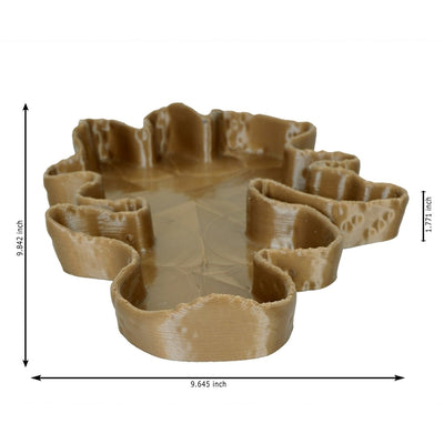 Flat Canyon Plant - Based Exotic Bronze Tray – Home Decor on Brown Living™. SKU: FLCAEDPLEBA030. Img 4.