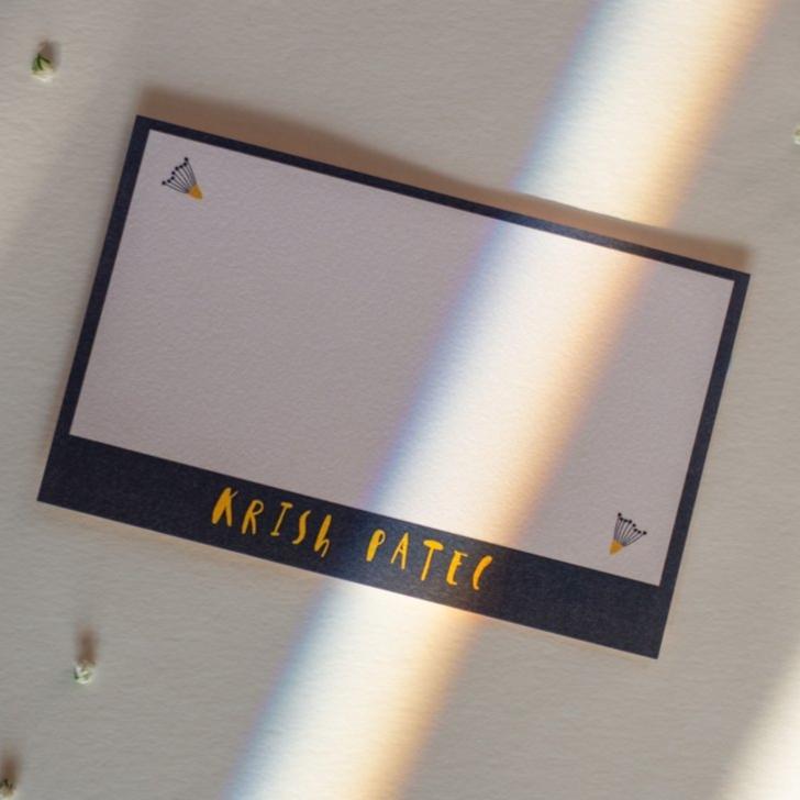 Flat Gift Cards - Bee Yourself | Bright | 250 GSM Textured Paper | Verified Sustainable by Brown Living™