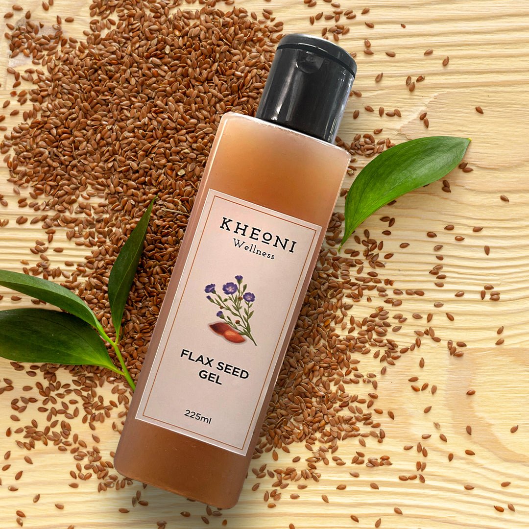 Flax Seed Hair Styling Gel, 225ml – Hair Gel by Kheoni available on Brown Living™. . SKU: KHFG - 001. Img 2.