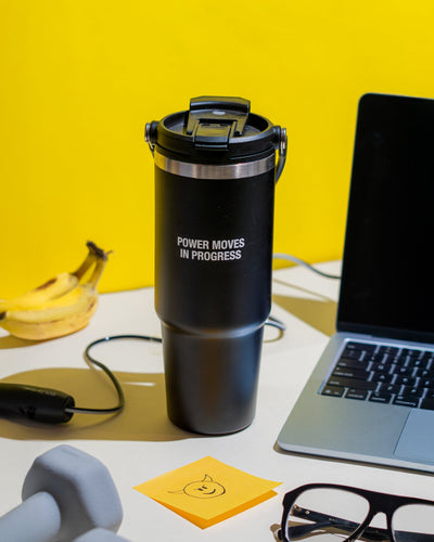 Flick Tumbler | Stainless Steel Reusable Water Bottle – Bottles & Sippers on Brown Living™. SKU: MS-DRK-0014. Img 2.