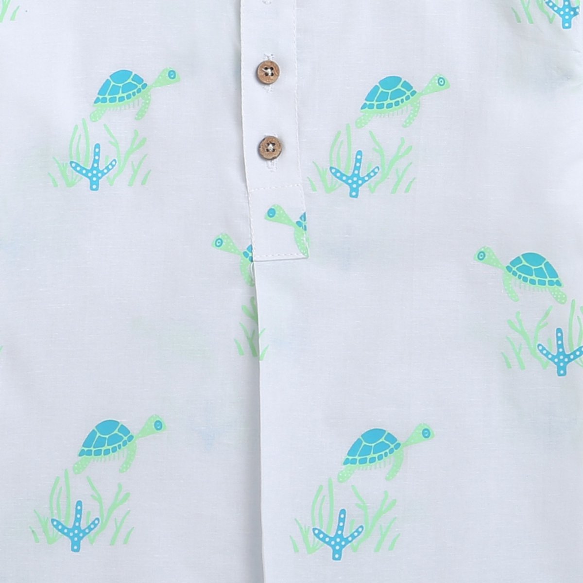 Flippy The Turtle - Unisex Infant Cotton Nightwear | Verified Sustainable by Brown Living™