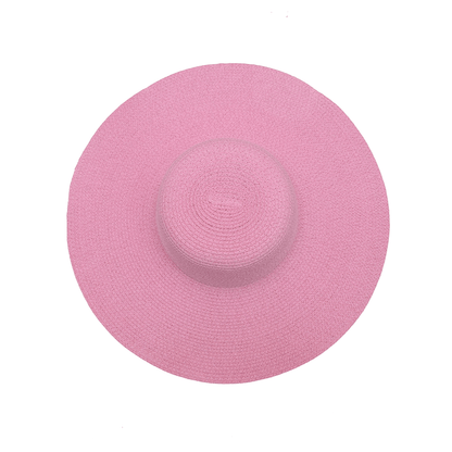 Floppy Hat (Plain) | Cotton & Natural Straw | Wide Brim Summer Hat – Womens Hat on Brown Living™. SKU: MBNL003006. Img 25.