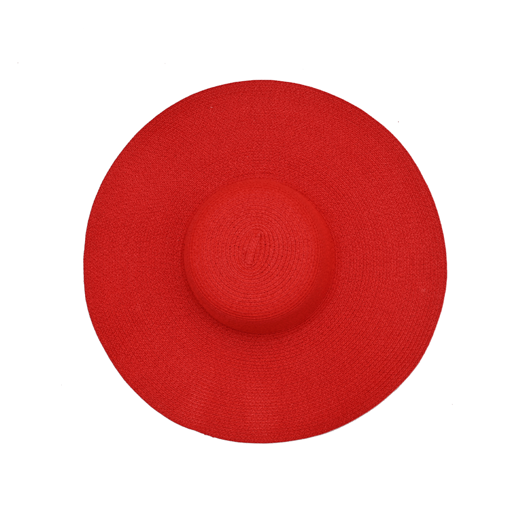 Floppy Hat (Plain) | Cotton & Natural Straw | Wide Brim Summer Hat – Womens Hat on Brown Living™. SKU: MBNL003008. Img 3.