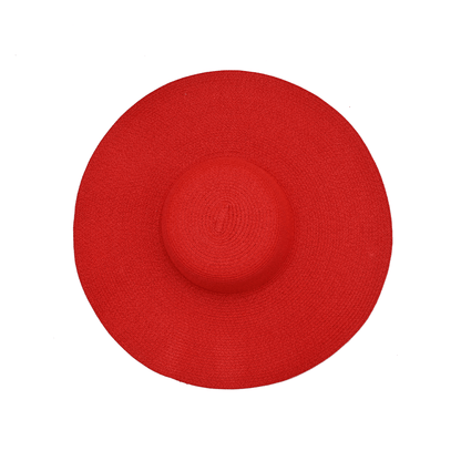 Floppy Hat (Plain) | Cotton & Natural Straw | Wide Brim Summer Hat – Womens Hat on Brown Living™. SKU: MBNL003008. Img 3.