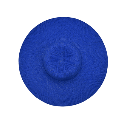 Floppy Hat (Plain) | Cotton & Natural Straw | Wide Brim Summer Hat – Womens Hat on Brown Living™. SKU: MBNL003010. Img 11.