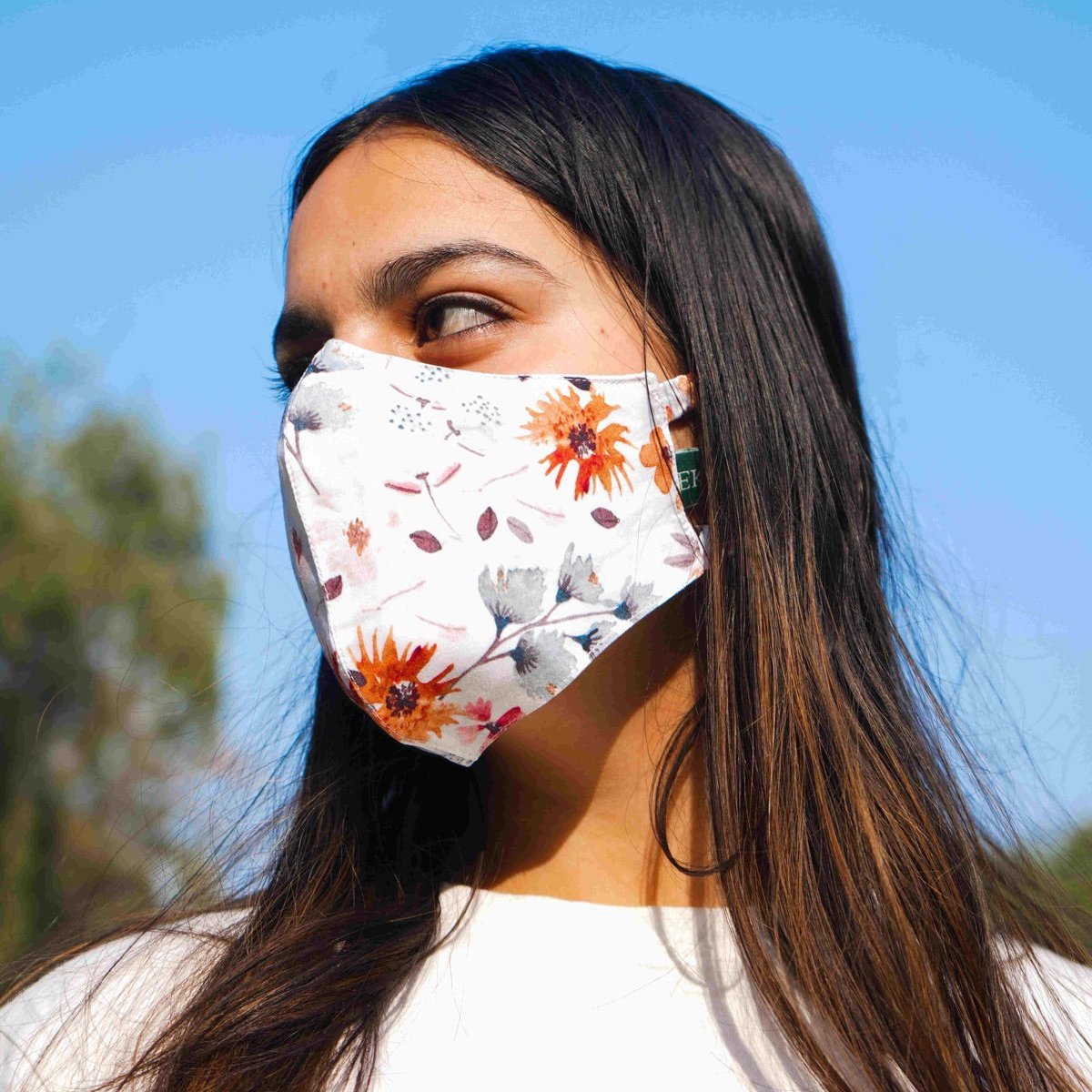 Floral Bamboo Face Mask | Verified Sustainable by Brown Living™