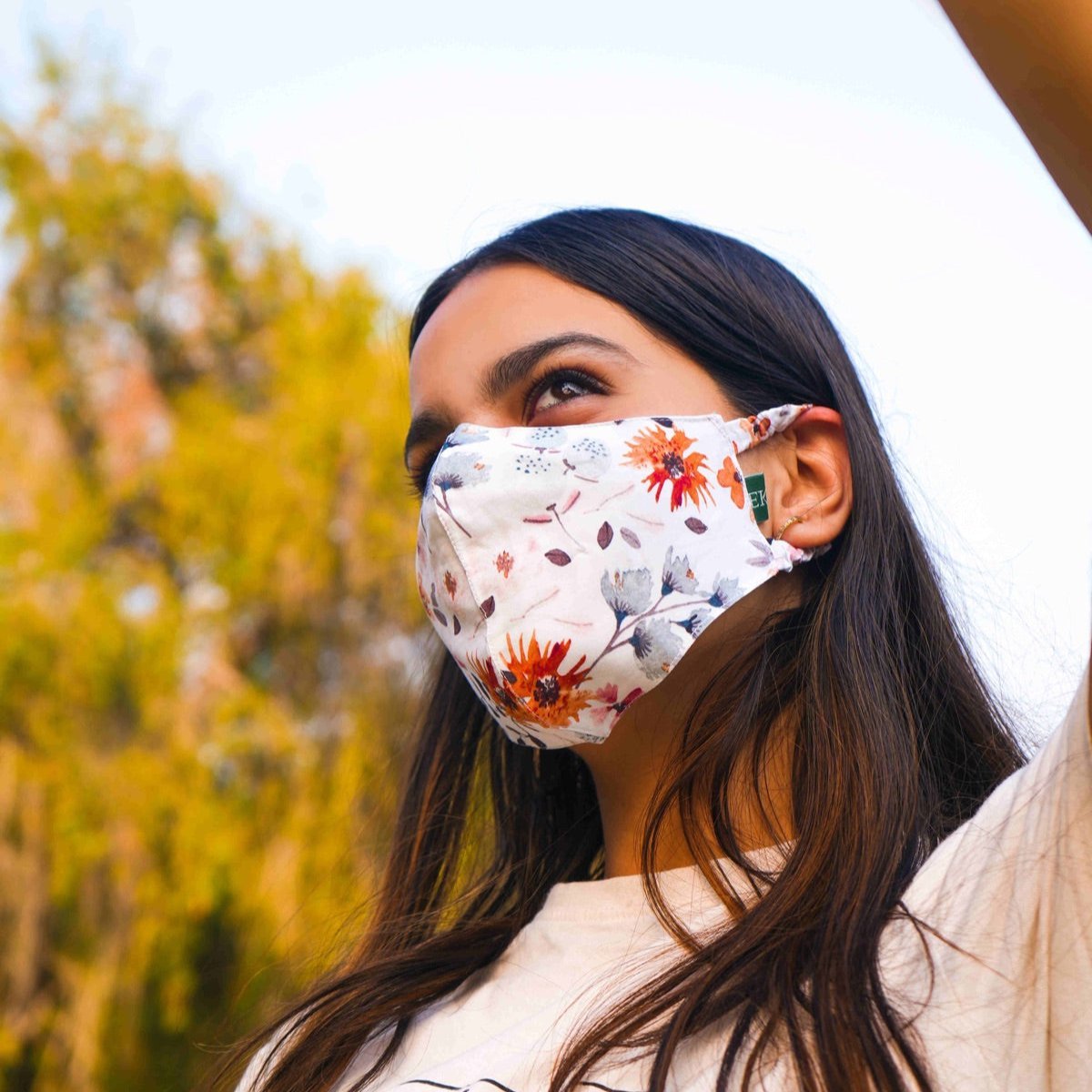 Floral Bamboo Face Mask | Verified Sustainable by Brown Living™