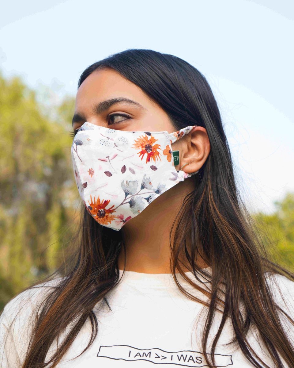 Floral Bamboo Face Mask | Verified Sustainable by Brown Living™