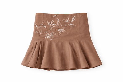 Floral Handpainted Tube Top | Artisan Painted Summer Wear – Womens Top on Brown Living™. SKU: TU19. Img 7.