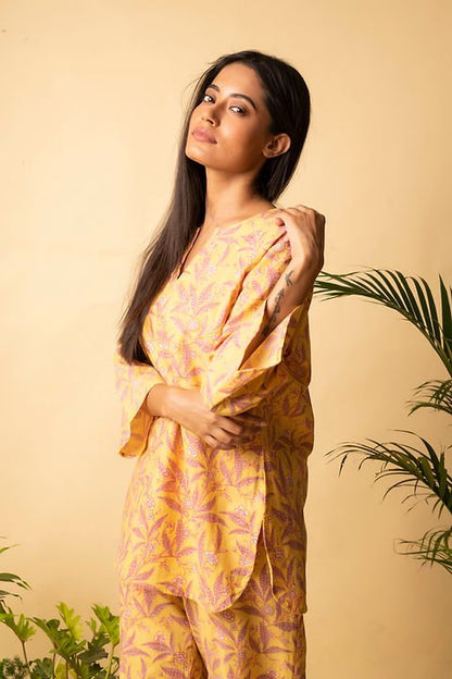 Floral Lounge Wear – Soft Cotton Comfort for Everyday Relaxing. – Womens Co - Ord Sets on Brown Living™. SKU: ANTSLPS. Img 22.