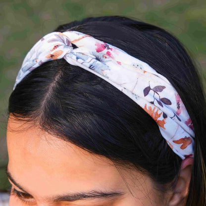 Floral Twisted Knot Headband | Verified Sustainable by Brown Living™