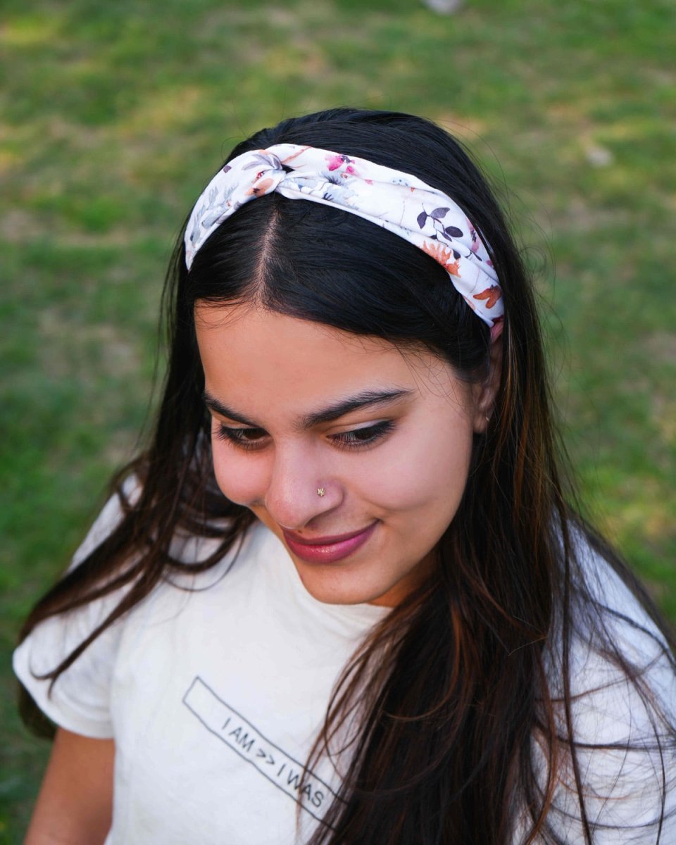 Floral Twisted Knot Headband | Verified Sustainable by Brown Living™