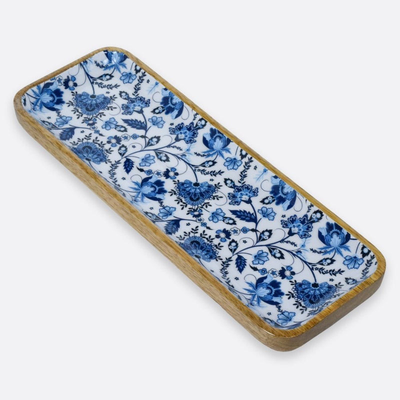 Floral Wooden Serving Platter | Verified Sustainable Trays & Platters on Brown Living™