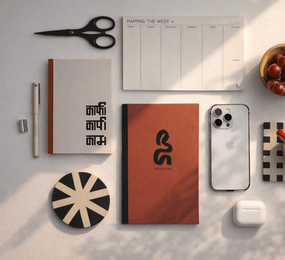 Focus & Flow Intentional Productivity Planner For Goals & Tasks – Organizers & Planners on Brown Living™. SKU: KOI-DR-RB-004. Img 5.