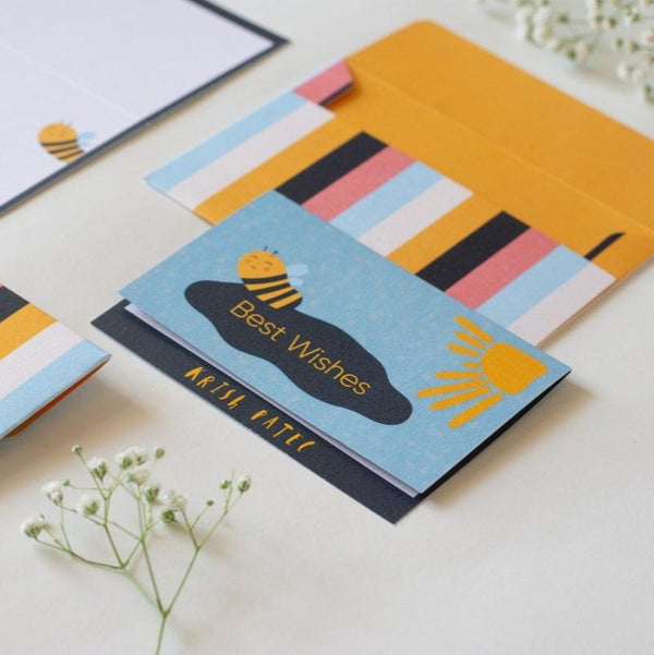 Foldable Gift Cards with Envelopes - Bee Yourself - Bright | Verified Sustainable by Brown Living™