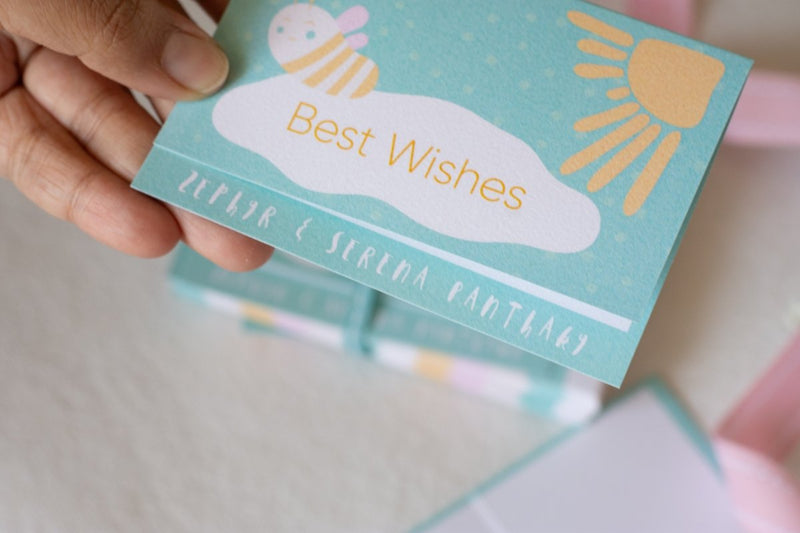 Foldable Gift Cards with Envelopes - Bee Yourself | Pastel | 250 GSM Paper | Verified Sustainable by Brown Living™