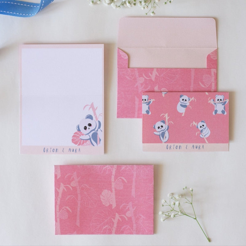 Foldable Gift Cards with Envelopes - K for Koala - Bright | Verified Sustainable by Brown Living™