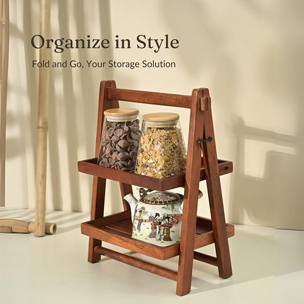 Foldable Wooden Kitchen Organizer (Small) | Verified Sustainable by Brown Living™