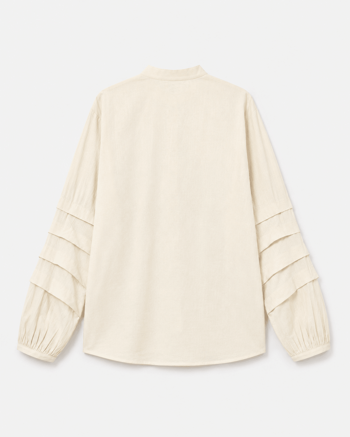 Foldline Sleeve Shirt – Modern Women's Shirt with Structured Sleeves – Womens Shirt on Brown Living™. SKU: ACB2026012. Img 2.