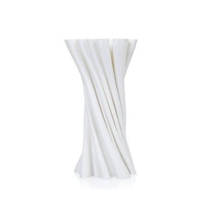 Folds Plant - Based Silk White Vase – Home Decor on Brown Living™. SKU: FOLDEDPLIWA012. Img 2.