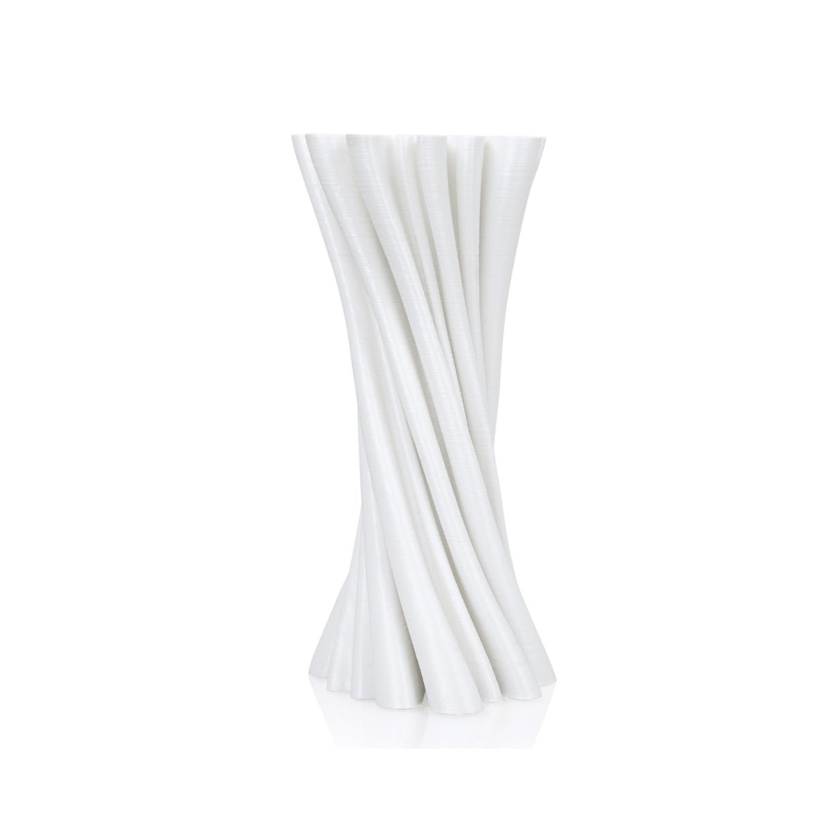 Folds Plant - Based Silk White Vase – Home Decor on Brown Living™. SKU: FOLDEDPLIWA012. Img 3.
