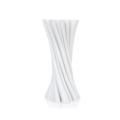 Folds Plant - Based Silk White Vase – Home Decor on Brown Living™. SKU: FOLDEDPLIWA012. Img 3.