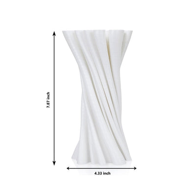 Folds Plant - Based Silk White Vase – Home Decor on Brown Living™. SKU: FOLDEDPLIWA012. Img 5.