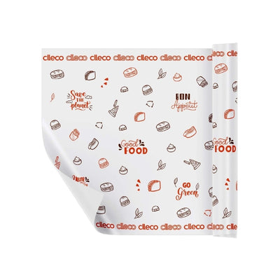 Food Wrapping Paper Pre - Cut Sheets – Food Wraps on Brown Living™. SKU: FW1124. Img 2.