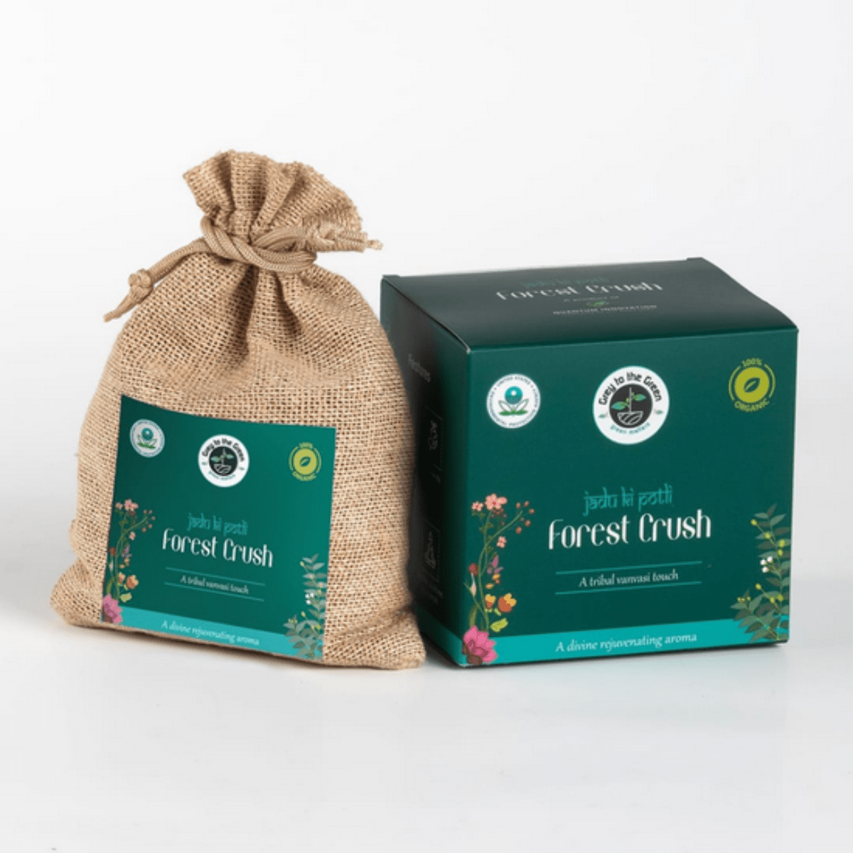 Forest Crush Aroma Pouch | Deep Woody Forest Fragrance | Natural Aroma – Fragrance Diffusers on Brown Living™. SKU: B003-ForestCrush. Img 1.