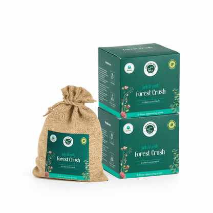 Forest Crush Aroma Pouch (Pack of 2) | Deep Woody Forest Fragrance – Fragrance Diffusers on Brown Living™. SKU: BLP2003-ForestCrush. Img 1.