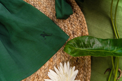 Forest Oasis Green Top for Girls Relaxed Fit – Kids Frocks & Dresses on Brown Living™. SKU: ARN008_0-3. Img 3.
