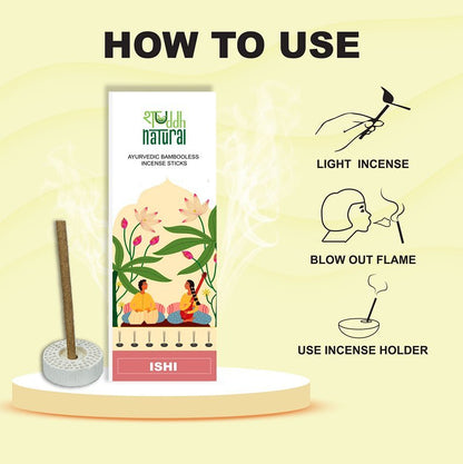 Frankincense & Guggal Bambooless Incense Stick | Agarbatti | 30 Sticks – Pooja Needs on Brown Living™. SKU: SNBI30. Img 5.